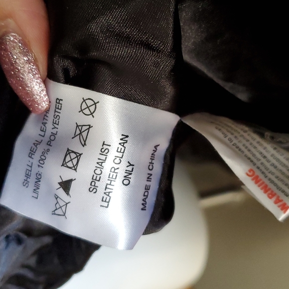 Leather Black Studded Jacket - Picture 6 of 6